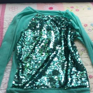 Justice sequins sweater